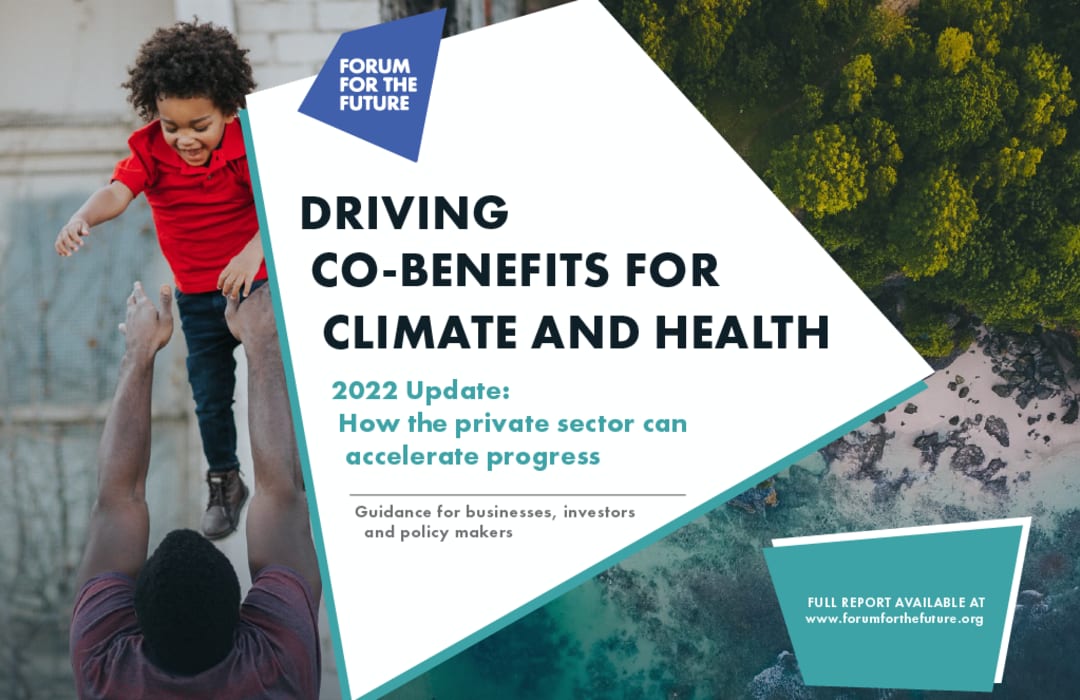 Driving Co-Benefits For Climate And Health - 2022 Update:  How the private sector can accelerate progress